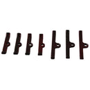 Moroso Chevrolet Big Block Valve Cover Hold Downs - Steel - Red Powder Coat - Set of 7-1