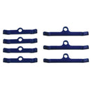 Moroso Chevrolet Big Block Valve Cover Hold Downs - Steel - Blue Powder Coat - Set of 7-1