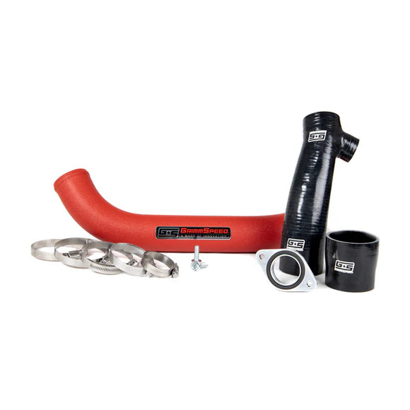 Grimmspeed Top Mount Intercooler Charge Pipe Kit Red- For Subaru 15-21 WRX - 0