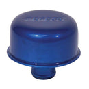 Moroso Valve Cover Breather - 1.22in Diameter - One Piece Push-In Type - Blue Powder Coat-1