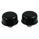 Moroso Valve Cover Breather - 1.22in Diameter - One Piece Push-In Type - Black Powder Coat-1