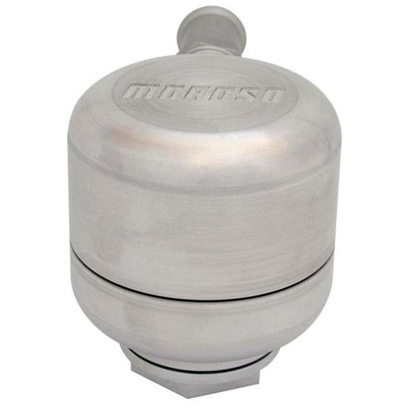 Moroso Positive Locking Breather w/Filter - Billet Aluminum