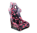 NRG FRP Bucket Seat PRISMA Japanese Cherry Blossom Edition W/ Pink Pearlized Back - Large-1