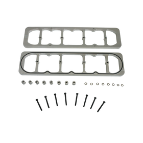 Moroso Chevrolet Small Block Valve Cover Adapter - GM LS Cylinder Heads - Billet Aluminum