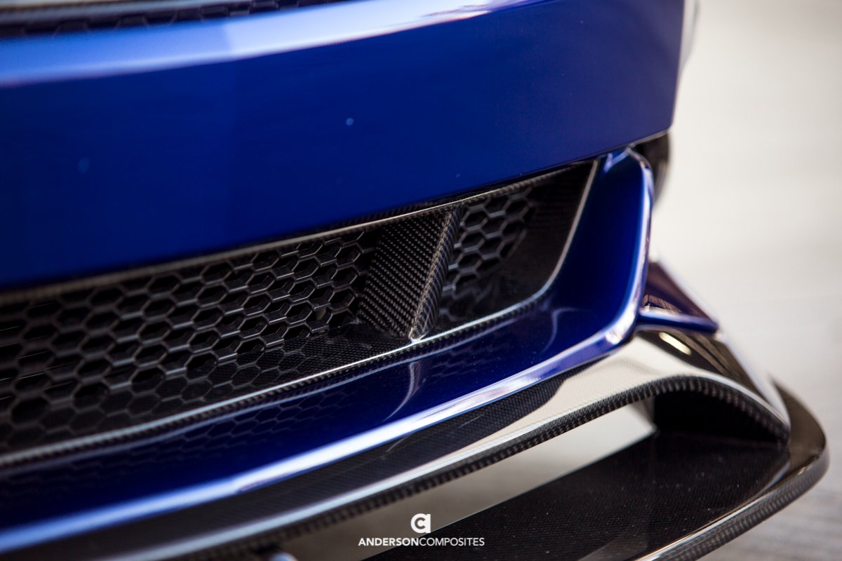 Anderson Composites 15-17 Ford Mustang Front Carbon Fiber Lower Grille