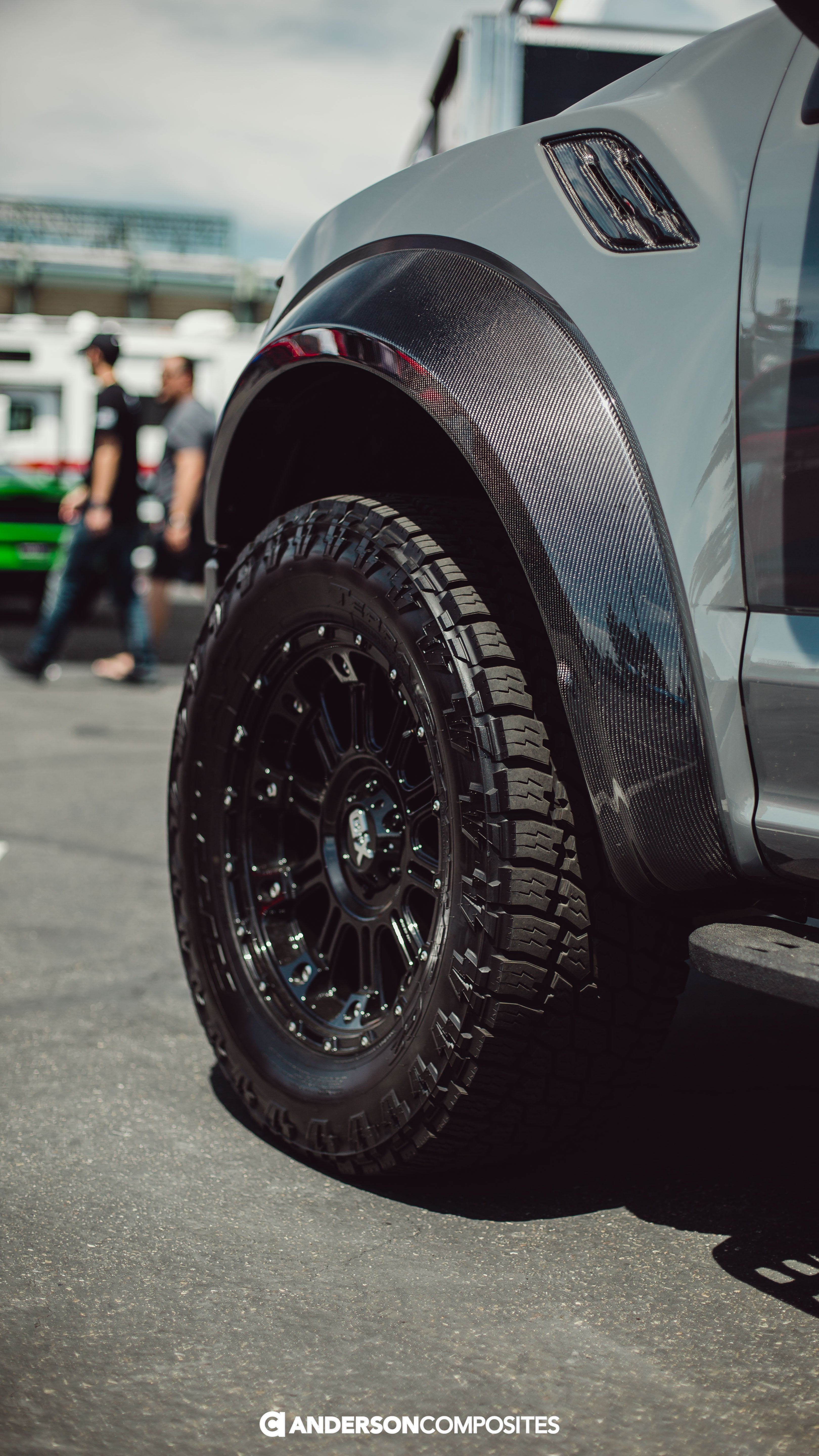 Anderson Composites 17-18 Ford Raptor Type Wide Fender Flares (Front)