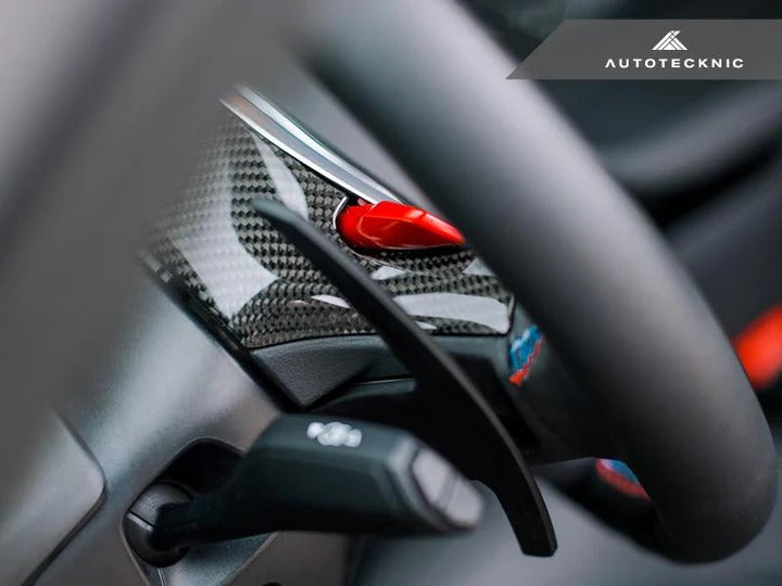 Autotecknic Replacement Carbon Steering Wheel Top Cover - BMW | G80 M3 | G82/ G83 M4