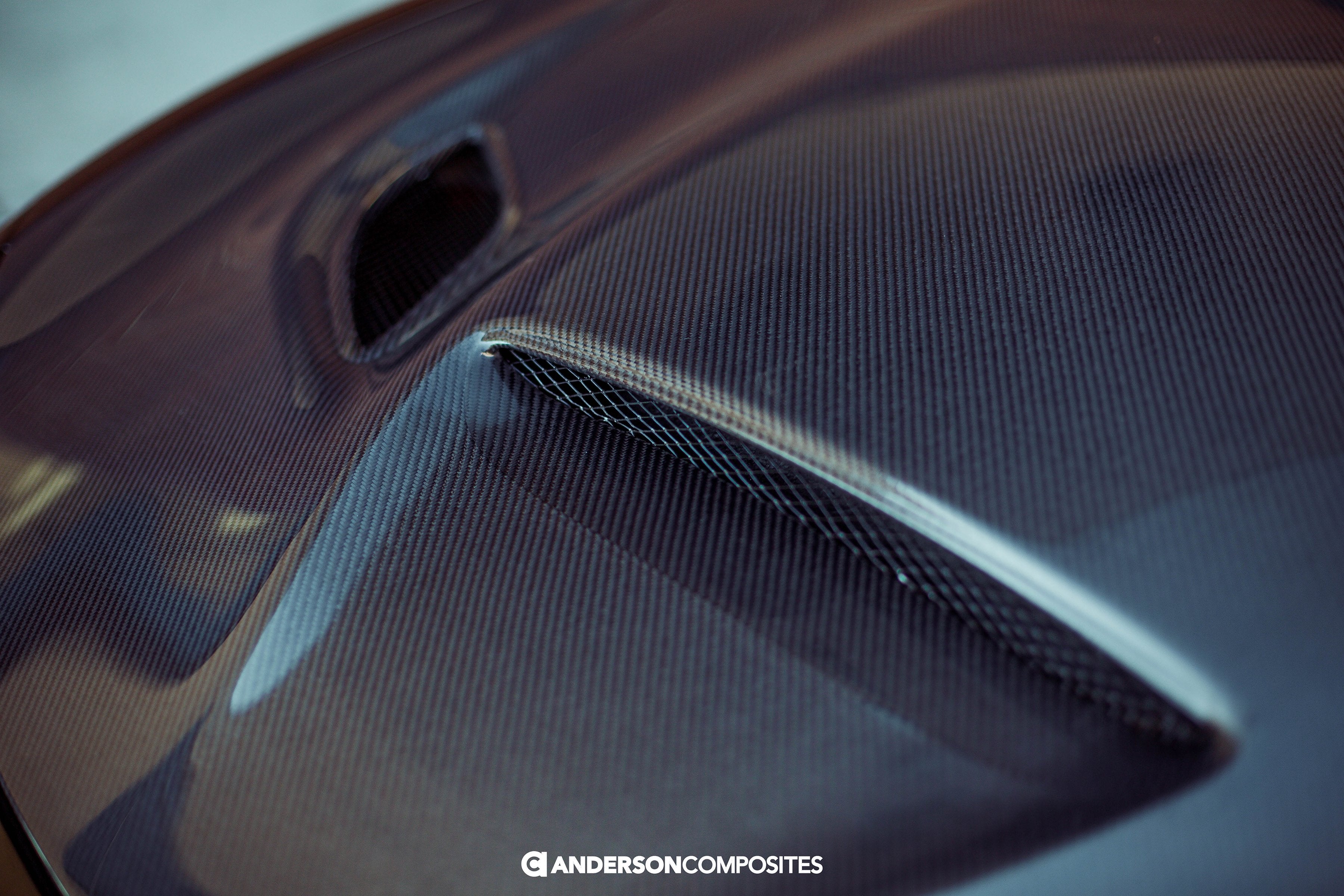 Anderson Composites 15-18 Dodge Charger Hellcat Type-OE Style Carbon Fiber Hood