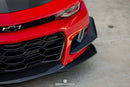 Anderson Composites 17-18 Chevy Camaro ZL1 1LE Type-LE Carbon Fiber Front Bumper Canards-5