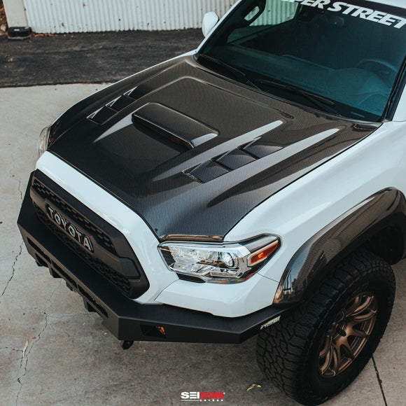 Seibon 2018+ Toyota Tacoma TS-Style Carbon Fiber Hood