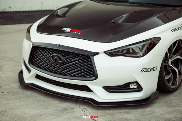 Seibon 17-19 Infiniti Q60 TSII-Style Carbon Fiber Hood