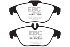 EBC 13-16 Mercedes-Benz GLK250 2.1 Twin TD Greenstuff Rear Brake Pads - 0
