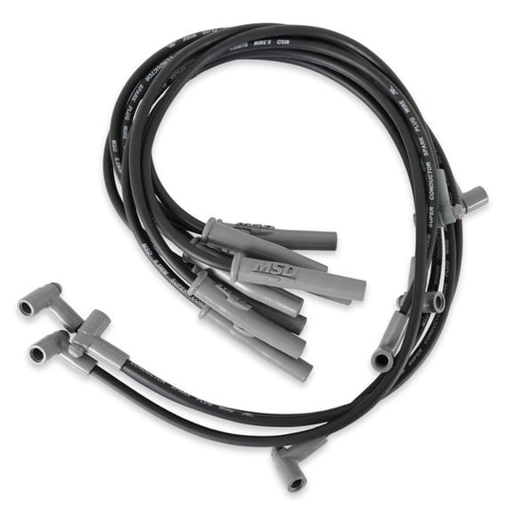MSD Wire Set. Black Super Conductor. Big Block Chevy. HEI. '74-'76