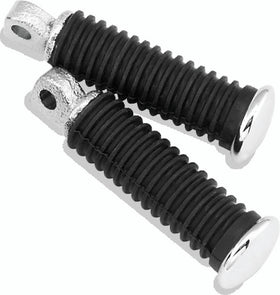 Bikers Choice Chrome Cap Rider Pegs Male Mount Style Replaces H-D 49117-77T