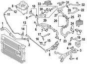 Porsche HVAC Heater Hose - Genuine Porsche 95857298300