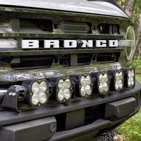 Baja Designs 2021+ Ford Bronco 6 XL Linkable Light Bar Kit Plastic Bumper Mount
