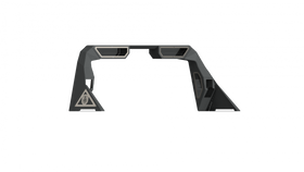 Road Armor 99-20 Ford F-250 iD Headache Rack w/Bedrail Pod/Dual 10in Pod/Brake Lamp Relief/Ring -Raw
