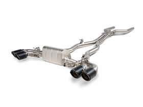 Akrapovic 2020-2024 BMW M8/M8 Competition (F91/F92) Evolution Line Cat Back (Titanium) w/Carbon Tips