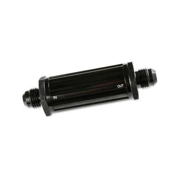 Mr. Gasket -6 AN Male Fuel Filter 30 Micron - Black