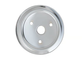 Mr. Gasket Crankshaft Pulley - Chrome - Single Groove 1955-1968 Chevrolet 265-350 Small Block