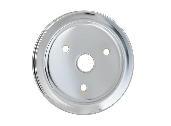 Mr. Gasket Crankshaft Pulley - Chrome - Single Groove 1955-1968 Chevrolet 265-350 Small Block