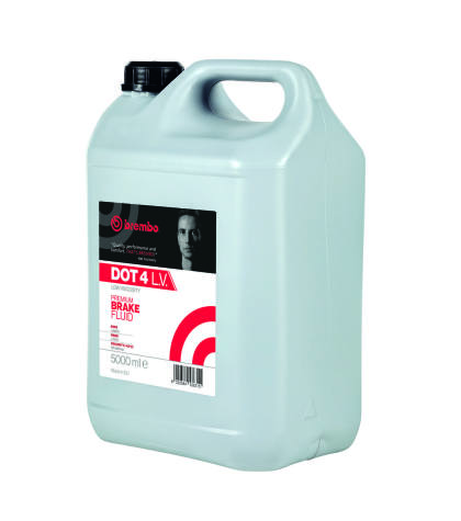 Brembo DOT 4 Low Viscosity Brake Fluid (5000 ML) L04250