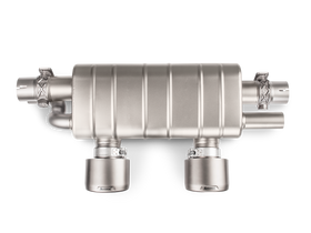 Akrapovic 16-17 Porsche 911 Carrera S/4/4S/GTS (991.2) Slip-On Line (Titanium) w/ Titanium Tips - 0