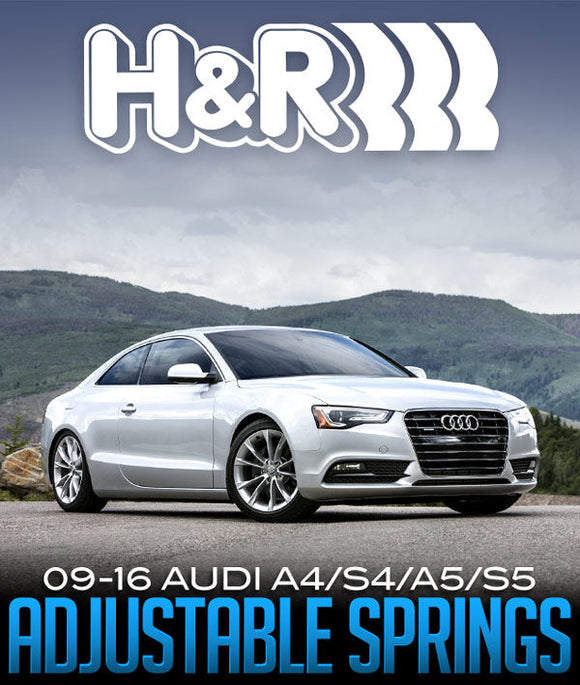 H&R VTF ADJUSTABLE LOWERING SPRINGS: 2009–2016 AUDI A4/S4/A5/S5