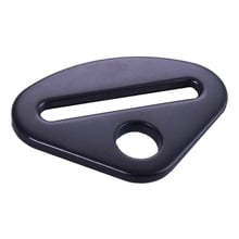 RACEQUIP BLK 2 in. BOLT ON BELT END DELTA SHORT B