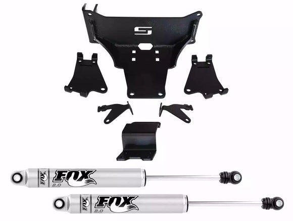 Superlift 17-24 Ford F-450/550 Super Duty 4WD Dual Steering Stabilizer Kit w/ Fox 2.0 Shocks