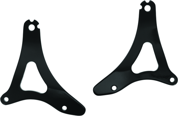 Kuryakyn Fixed Mounts Multi-Purpose Driver &amp; Passenger Backrest 14 and Up Touring Models Black