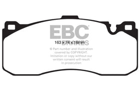 EBC 08-10 BMW 135 3.0 Twin Turbo Bluestuff Front Brake Pads - 0