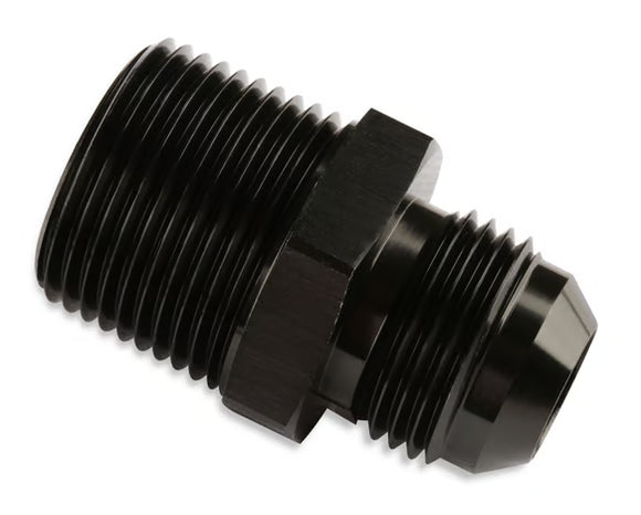 Mr. Gasket Straight -10 AN To 1/2 Inch NPT Adapter- Black