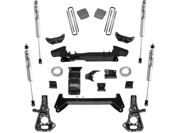 Superlift 01-10 Chevy Silv 2500HD/3500 4WD Knuckle Kit 6in Lift Kit w/ Fox 2.0 Shocks