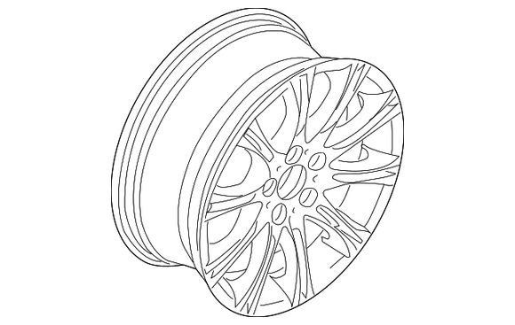 Wheel, Alloy - BMW (36-11-7-896-490)