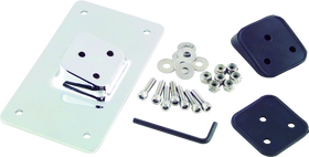 Bikers Choice 55-Up Chrome Custom Laydown License Plate Bracket With 3 Bolt Style