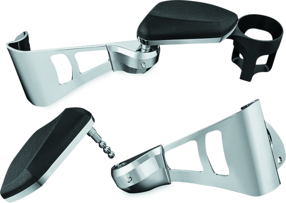 Kuryakyn Passenger Armrests 14-Up Touring and Tri Glide Chrome