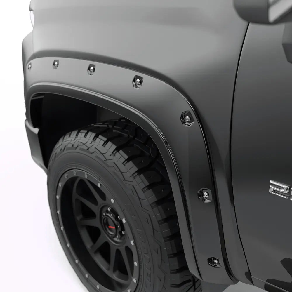 EGR 20-23 Chevrolet Silverado 2500Hd/3500Hd Traditional Bolt-On Look Fender Flares Black Set Of 4 - 0