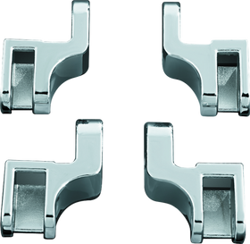 Kuryakyn Driver Floorboard Relocation Brackets For FLST Models Chrome