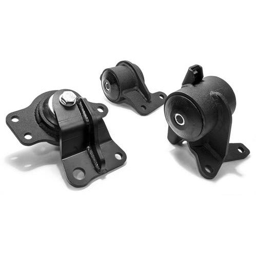 Innovative 05-08 Honda FIT/JAZZ L-Series Black Steel Mounts 75A Bushings (Manual Trans)