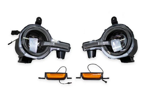 2021-2025 Ford Bronco Black Headlights