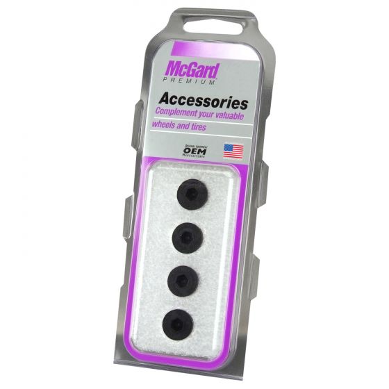 McGard Plugs For Racing Lug Nuts (4-Pack) - Black