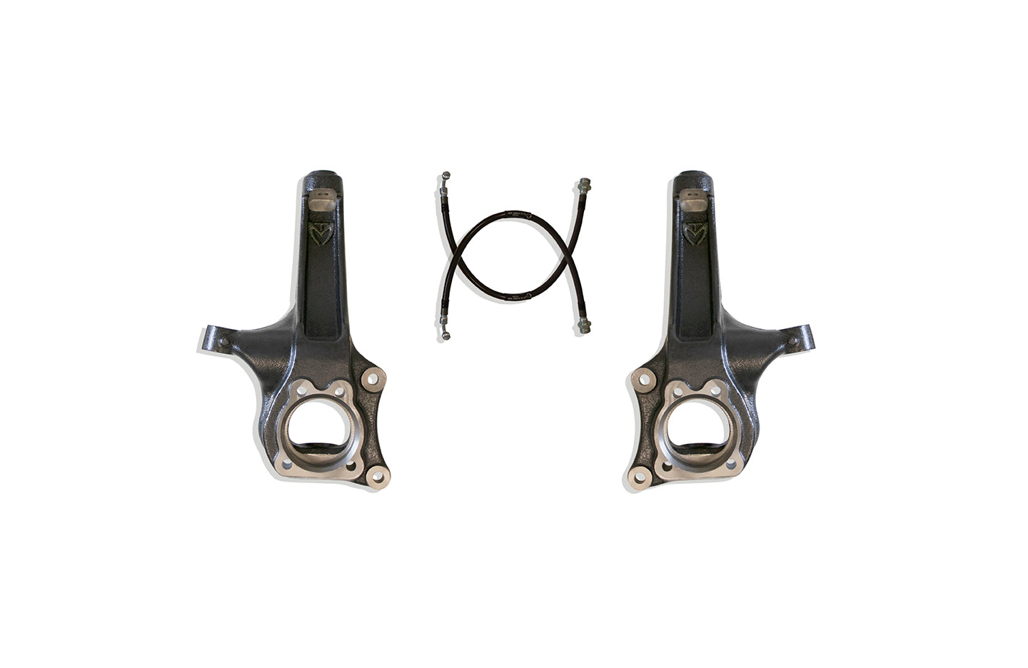 MaxTrac 15-16 Chevrolet Colorado 2WD 4in Front Lift Spindles w/Extended DOT Compliant Brake Lines