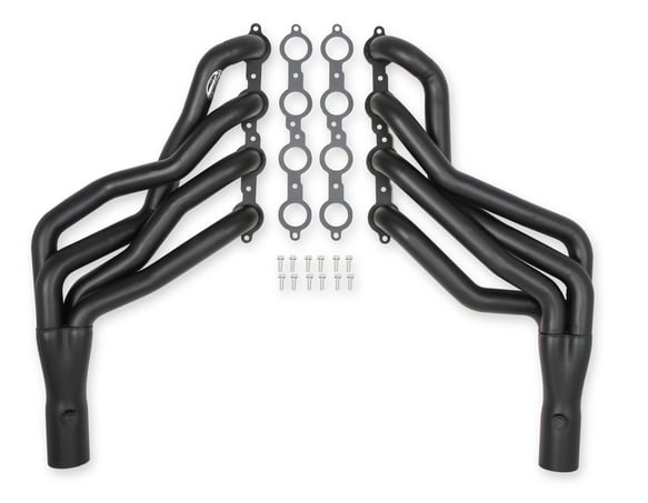 HOOKER BLACKHEART HEADER. GM A-BODY LS SWAP. 1 7/8 DARKSID