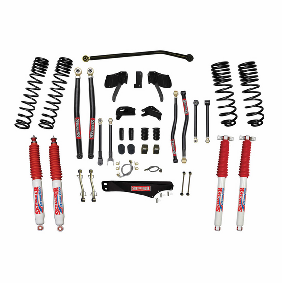 Skyjacker 07-18 Jeep Wrangler Jk 7 In. Long Arm Susp. Lift Kit W ADX M2.0 Aluminum Monotube Shocks