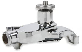 Mr. Gasket High Flow Water Pump - Chrome Fits 1955-1971 Chevrolet 265-350 Gen I Small Block with Short Water Pump - 0