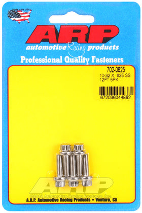 10-32 X .625 SS 12PT 5PK