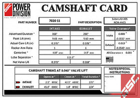 GSC P-D 02-05 2.0L WRX S1 Cams 270/266 Billet - 0
