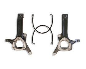 MaxTrac 03-08 Dodge RAM 2500/3500 2WD 3.5in Front Lift Spindles w/Extended DOT Compliant Brake Lines