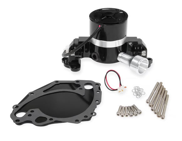 Mr. Gasket Electric Water Pump with Block Off Plate - 35 GPM - Black Ford 351C/351M/400